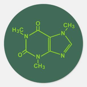Adesivo Caffeine Molecule