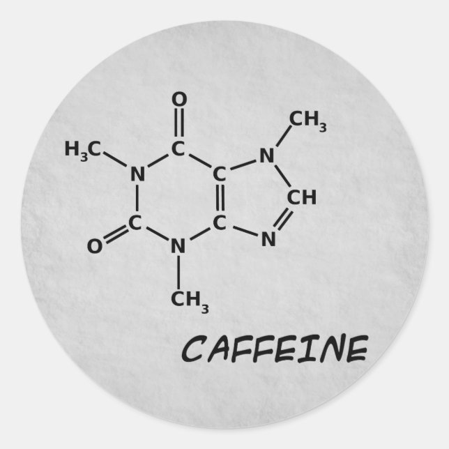 Adesivo Caffeine Molecule Sticker (Frente)