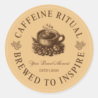 Adesivo Caffeine Ritual Sticker de Xícara de Café Coado pa