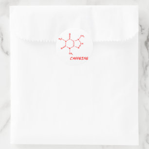 Adesivo Caffeine Sticker (vermelho)