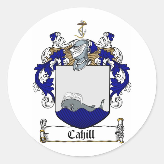 ADESIVO CAHILL FAMILL CREST - CAHILL CASACO DE ARMAS (Frente)