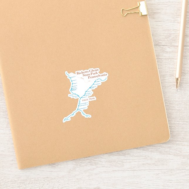 Adesivo Cai no Mapa de Trilha 3"x3" (Notebook)