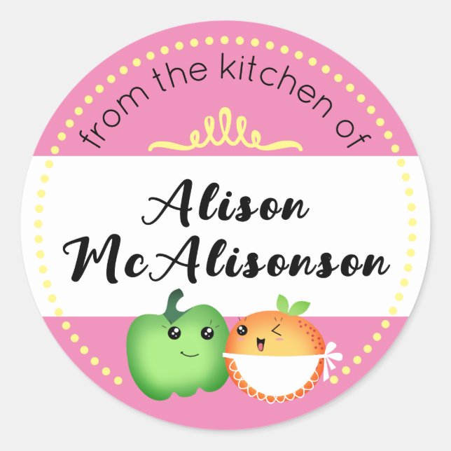 Adesivo caiaii: legumes fofos de padaria sartístico (Frente)