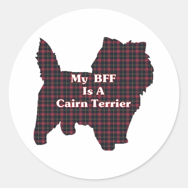 Adesivo Cairn Terrier BFF (Frente)