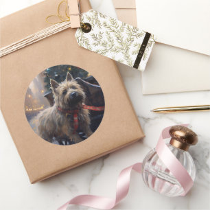 Adesivo Cairn Terrier Christmas Fesason Season