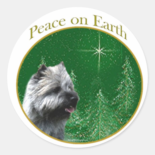 Adesivo Cairn Terrier Peace (Frente)