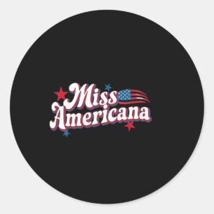 Adesivo Caixa Amarela América 4 De Julho Miss Americana Re