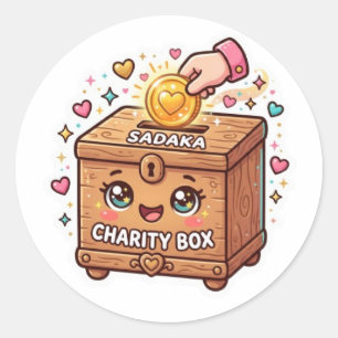 Adesivo Caixa de Caridade Sadaka Kawaii Fofa IslSticker