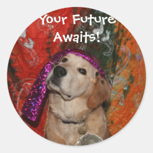 Adesivo Caixa de fortuna do golden retriever