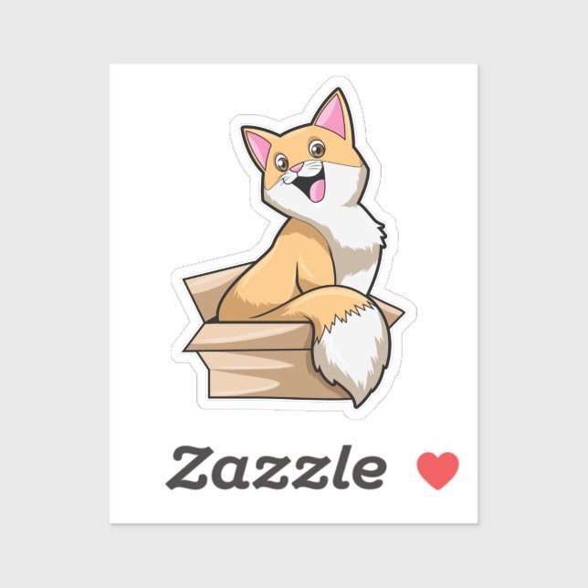 Adesivo Caixa de Gatos (Folha)