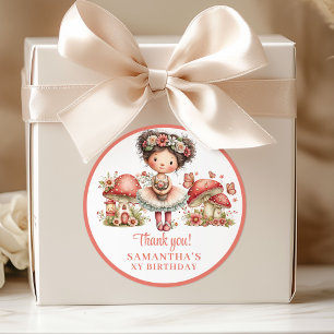Adesivo Caixa de Lembrança Rosa Pastel para Aniversário de