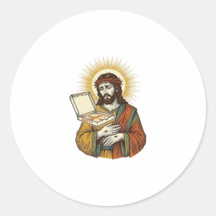 Adesivo Caixa de Pizza Vazia Jesus Frigorífico Traição Hum