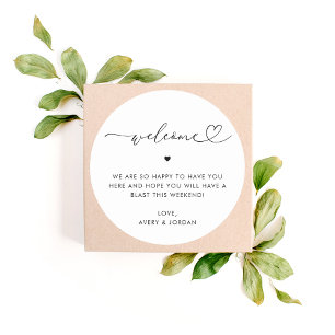 Adesivo Caixa do Bote do Hotel de Boas-vindas do Heart Scr