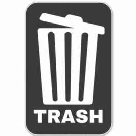 Adesivo Caixa do lixo