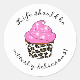Adesivo Caixa Favorito do cupcake