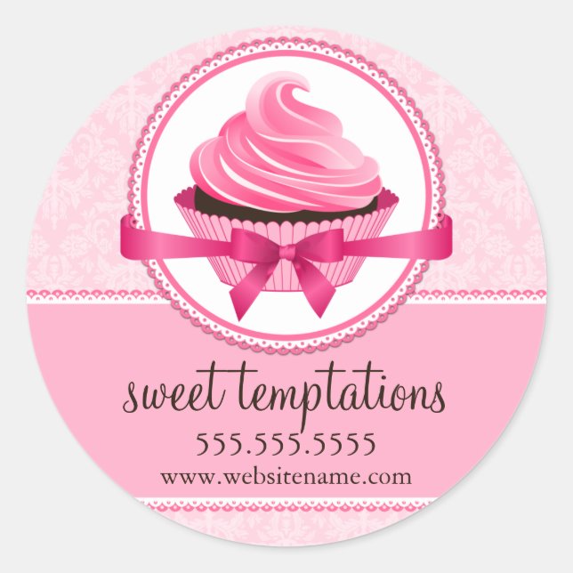 Adesivo Caixas de Cupcake de Couro (Frente)