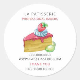 Adesivo Caixas de pastelaria rosa moderna
