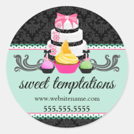 Adesivo Caixas de Pop de Bolo de Cupcake de Bolo