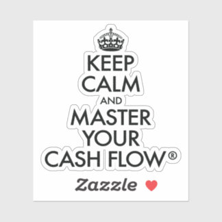 Adesivo Cake Club™ Mantenha calma e domine seu cash flow®