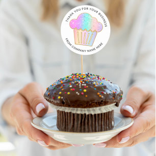Adesivo Cakes Cupcake Home Bakery Logotipo Holográfico