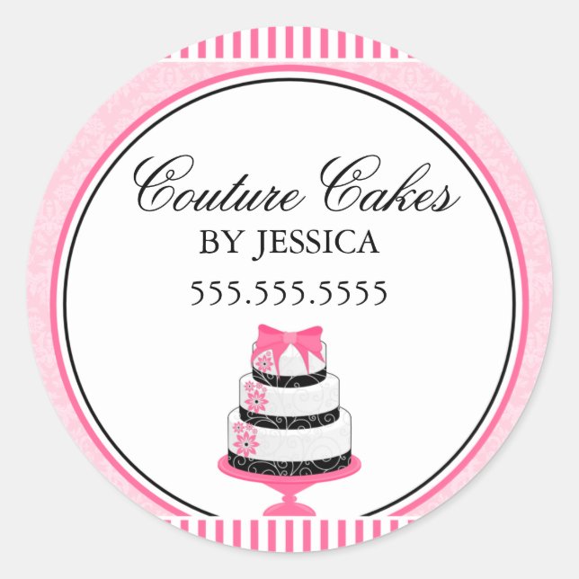 Adesivo Cakes De Couve, Cães De Pano Rosa (Frente)