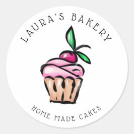 Adesivo Cakes & Sweets Home Bakery de Cupcakes bonitinha