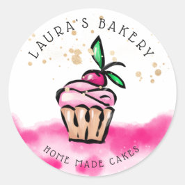 Adesivo Cakes & Sweets Home Bakery de Cupcakes bonitinha