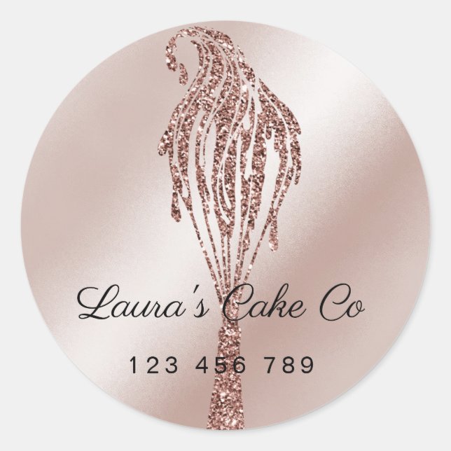 Adesivo Cakes Sweets Home Bakery Girly Watercolor Cupcake (Frente)