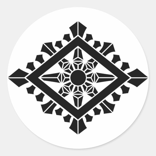 Adesivo Cakra dharma rômbico (Frente)