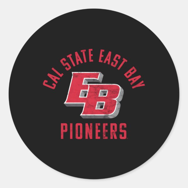 Adesivo Cal State East Bay Csueb Pioneers Large (Frente)