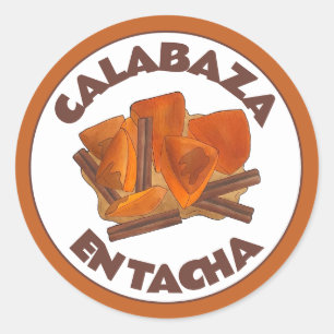 Adesivo Calabaza en Tacha Mexicano Deserto de Pumpkin
