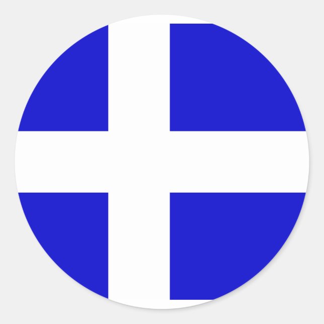 Adesivo Calais, bandeira francesa (Frente)