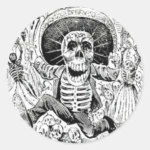 Adesivo Calavera Oaxaqueña por José Guadalupe Posada 190