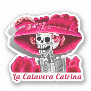 Adesivo Calavera Red Dia De Los Muertos