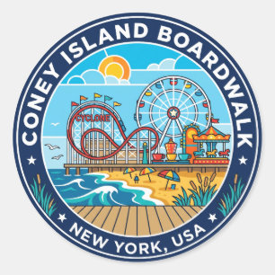 Adesivo Calçada de Coney Island EUA