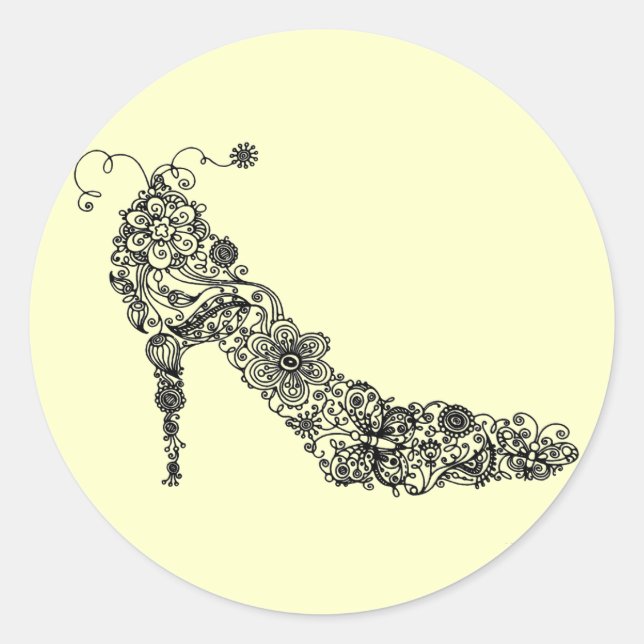 Adesivo Calçado Chic (Opções de Cor) ~ Stickers (Frente)