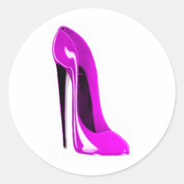 Adesivo calçado stiletto rosa quente