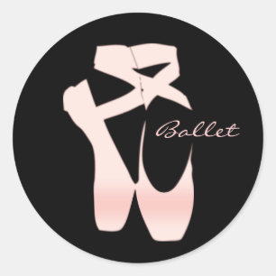 Adesivo Calçados de balé macios personalizados do rosa d
