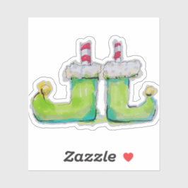 Adesivo Calçados de elfo de Natal