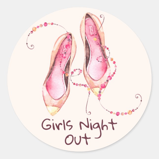 Adesivo Calçados Whimsical "Girls Night Out" (Frente)