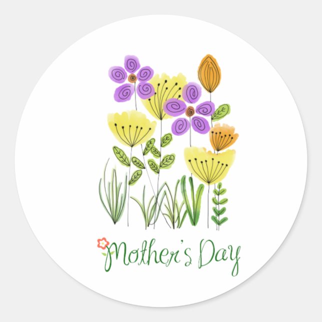 Adesivo Calcomanía de felicitación del dia de la madre (Frente)