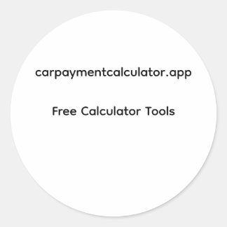 Adesivo Calculadora de Pagamento de Carro - Ferram