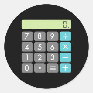 Adesivo Calculadora Halloween Figurume Matemática Geek Leg