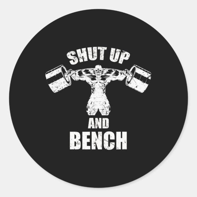 Adesivo Cale-Se E Bench Workou Para A Construção De Porcos (Frente)