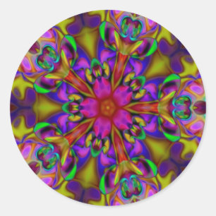 Adesivo Caleidoscópio Apofílise Arte Fractal - II