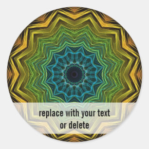 Adesivo Caleidoscópio bom colorido