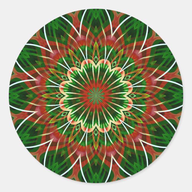 Adesivo Caleidoscópio de Natal (Frente)