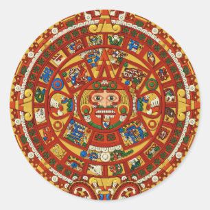 Adesivo Calendário Antigo Maya Aztec (detalhes)