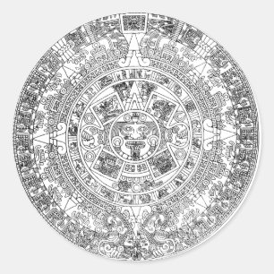 Adesivo calendário asteca