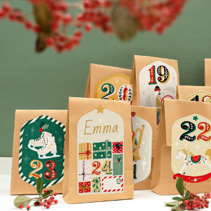 Adesivo Calendário avançado DIY - Brinquedos de Natal